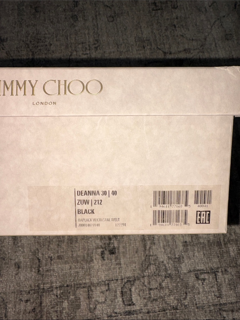 Jimmy Choo Black Patent Leather Loafers with Crystal-Trim - Picture 6 of 8